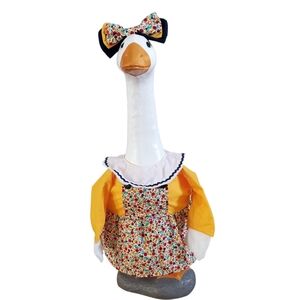 Porch Goose Dress & Bow New Homemade
